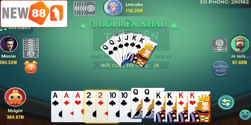 Game bài đổi thưởng Tiến lên thu hút lượng lớn người tham gia