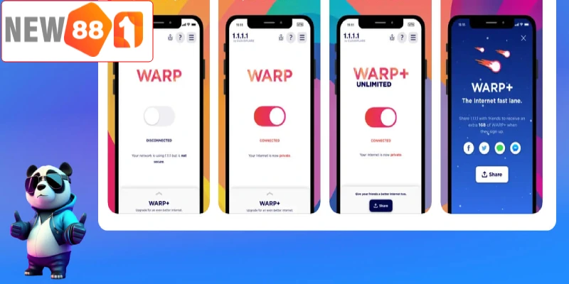 Ứng dụng đổi IP miễn phí  1.1.1.1 đơn giản và dễ sử dụng